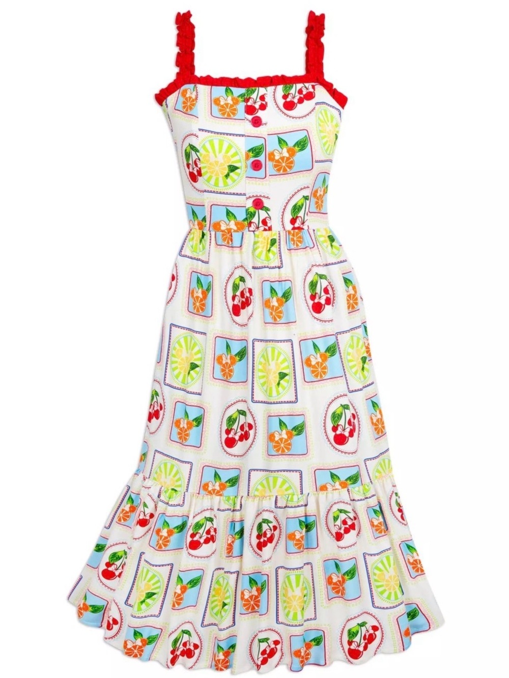 NEW Disney Minnie Mouse Icon Summer Fruits Dress